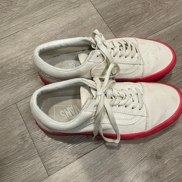 VANS Womens Suede Sneaker Size 8 Old Skool Y2K Festival Skater Platform Pink - Picture 5 of 7